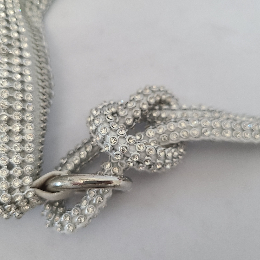 Slouchy Rhinestone Hobo Handbag - Picture 3 of 10